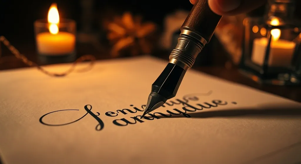 Calligraphie érotique : sublimez vos désirs par l'art de la lettre manuscrite